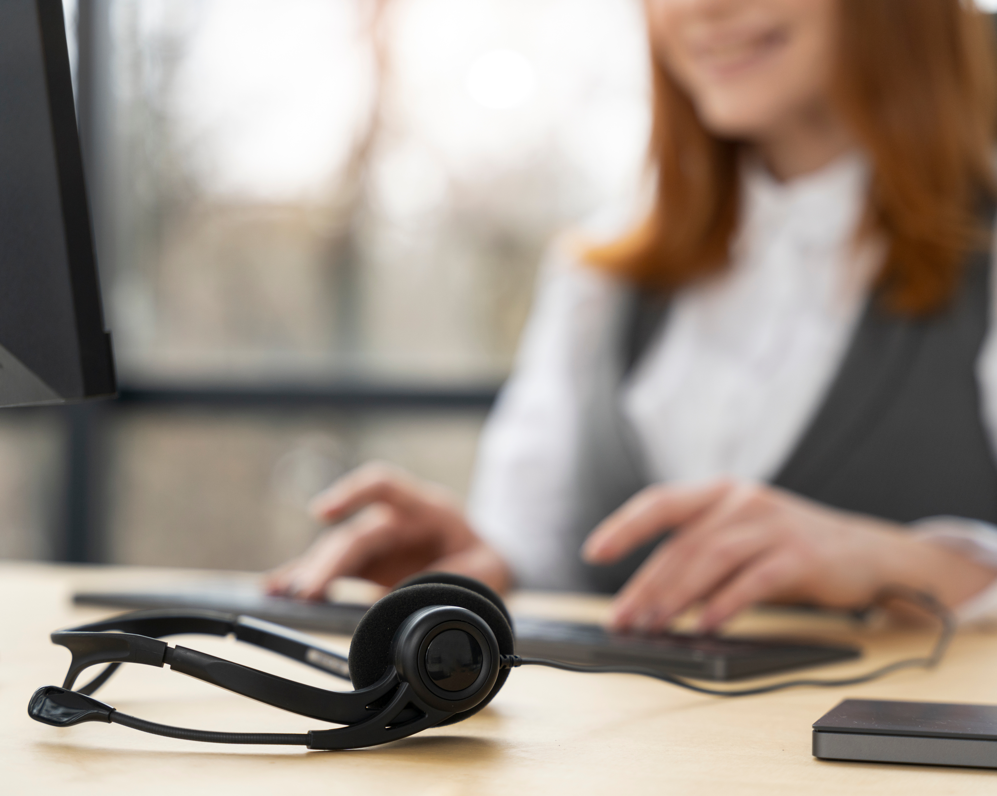 Agent Headset Closeup